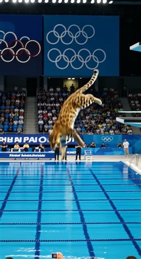 Amur Leopard Prepares to Dive from Olympic Platform | A-Z Animals