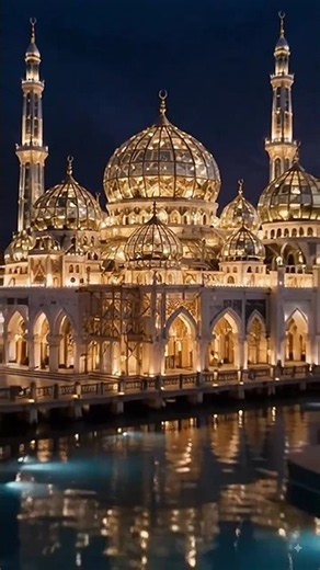 Crystal Mosque 🕌 Built by Human Hands | 30 Seconds AI Construction | Malaysia #baye #muda #murabaha