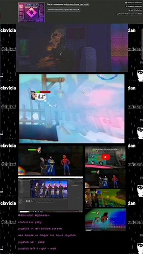 Made-With-Unity ‪@Brackeys‬ gamejam on ‪@itchiogames‬ remember good memories fun event devs like