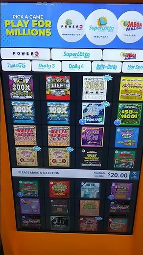 "NEW DIGITAL CA LOTTERY MACHINE!!"