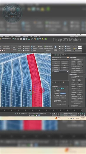 How to Use By Angle Selection Feature in 3ds Max. #3d #3dart #3dsmax #3dmodelingtutorial #3dshorts