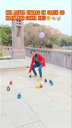 99% FAIL!😳 Can you Balance it?🎈🍾 #shorts #challenge #viral