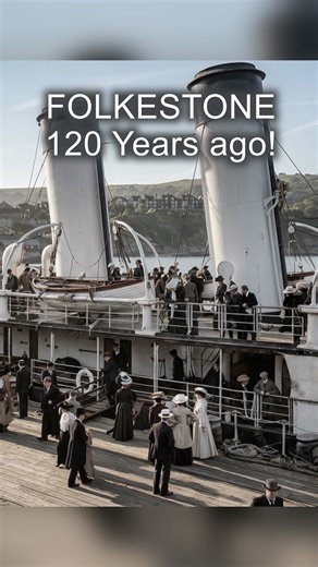 Folkestone, Kent. Over 130 Years ago! Scenes of the harbour town of Folkestone in the late 1800s. #folkestone #visitkent #visitengland #visitfolkestone #folkestoneharbour #Kent #kentlife #travelengland #travel #history #victorian #edwardian #thenandnow #england (Individual original photographs have been colourised and then animated using AI technology to then produce this collated video. It is therefore purely a representation of movement in the scene at the point of the photograph, though the s