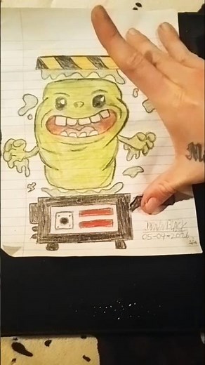 Ghost trap pop up art #art #artist #drawing #draw #ghostbusters #shorts #tutorial #howtodraw #slimer