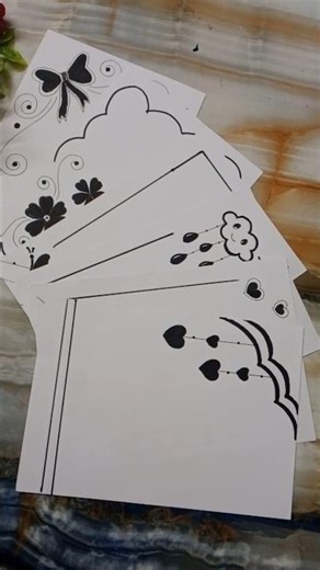5 borderdesigns #notebookborder #schoolprojectideas #easyborder #frontpage Border design for project