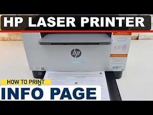 HP LaserJet Printer - How To Print Information Page.