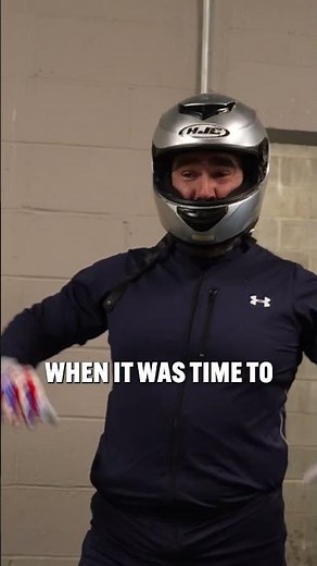 My first bobsled push almost ended before it started 😅