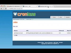 Setting up cron job on JomSocial