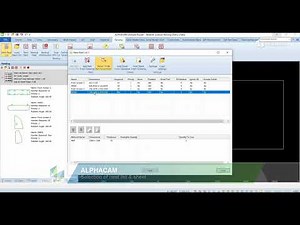 ALPHACAM Nesting process taglio a fresa pannelli processo nesting