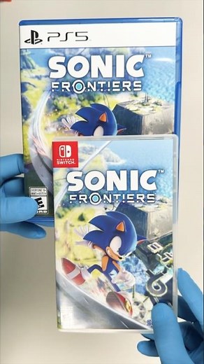 Sonic Frontiers Nintendo Switch Vs PS5#trending #nintendo #playstation #sonic #unboxing