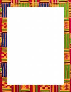African Print Border Bundle, Template, Announcement Stationery, Digital File - Etsy