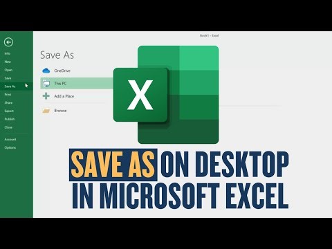 How to "Save As" on Desktop in Microsoft Excel Workbook, Sheet, or Spreadsheet | Quick Tutorial 2025