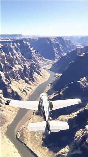 flying over Colorado River, Beechcraft F33A #msfs2024