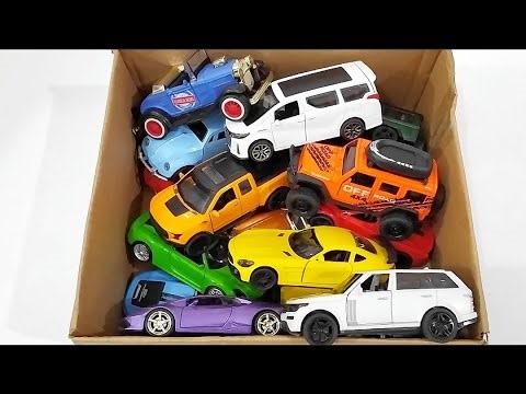Box Full of Model Cars -Mazda Mx5, Koenigesgg Jesko, Lamborghini Scv12, Byd Yang Wang U8, Toyota Car