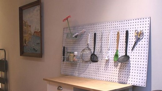 DIY Pegboard to Declutter Any Kitchen