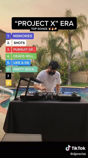 Some LEGENDARY parties were thrown to these iconic songs! What would add?? 🔥😜 #fyp #foryou #edm #projectx #houseparty #djprecise