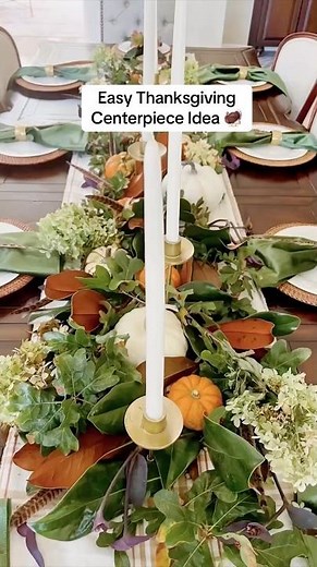 Easy DIY Thanksgiving Centerpiece Using Yard Clippings 🌿