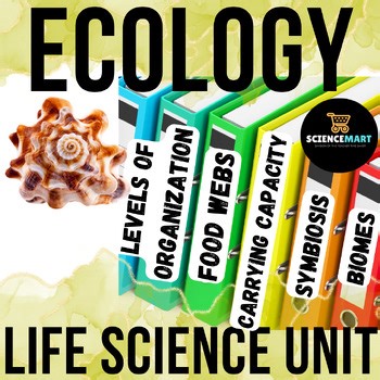 Ecology and Food Webs Unit Plan - Middle School Life Science Biology Bundle