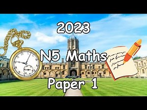 2023 National 5 Maths Paper 1 - Full Solutions