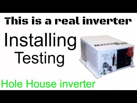 How to install a 48 volt magnum inverter and breaker panel part 1