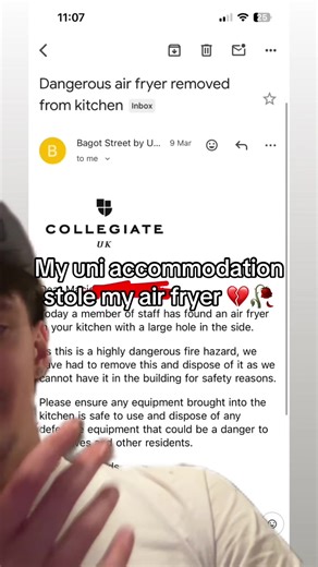 how can the el fryer cause a fire what #uni #bagot #brum #crimestory