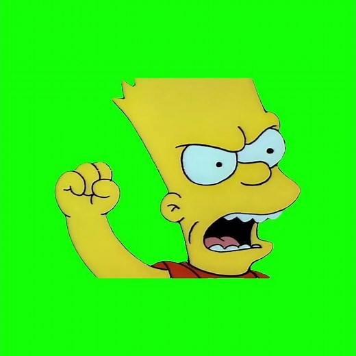 Bart - Dale sus panquesitos antes de que te rompa la nariz meme - Green Screen