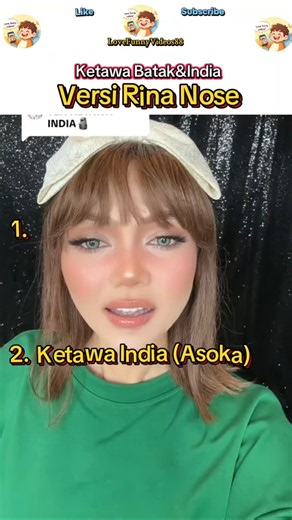 So Entertaining, When Rina Nose Parodies Batak & Indian Laughs #shorts