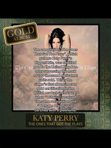 The compilation “The Ones That Got The Plays”, which gathers Katy Perry's biggest hits... #katyperry