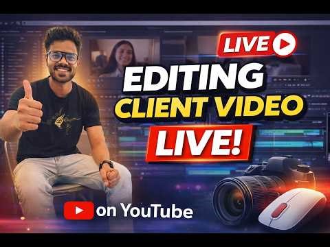 Let's edit real life video – LIVE Editing Session 🎥⚡️|| #videoediting #livestream #premierepro