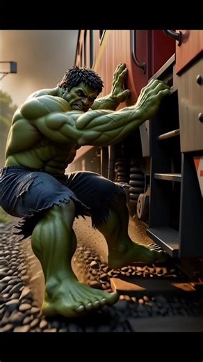 Hulk vs Train #hulk #train #railway #moralstoryrailwaystation