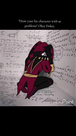 Expressive Drawing of Character Facing Math Challenges