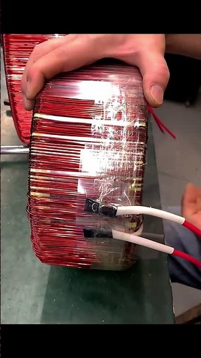 This is A hand made Toroidal Transformer #electronics