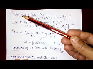 ANOVA Statistics | One Way Analysis Of Variance Short cut Method