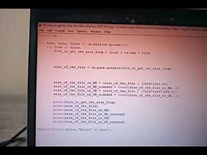 Get the Size of a File with Python with os.path.getsize(file), REG: RUCHGOLM