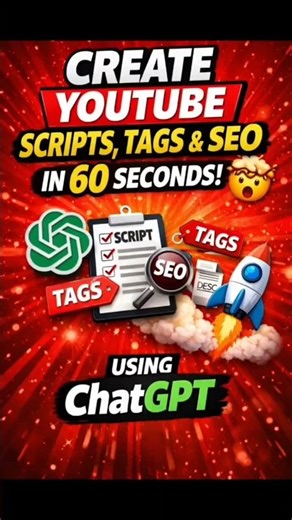 Create YouTube Scripts, Tags & SEO in 60 Seconds 🤯 #shorts #swipe2skill