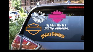 Harley Davidson Permanent Vinyl Decals - Etsy
