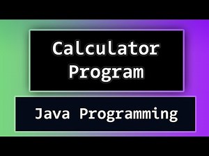 Mind Luster - Learn How to Create a Simple Calculator Program using Java Language Video Tutorial