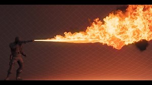 Houdini Flamethrower | Arnold | Sparse Pyro Solver