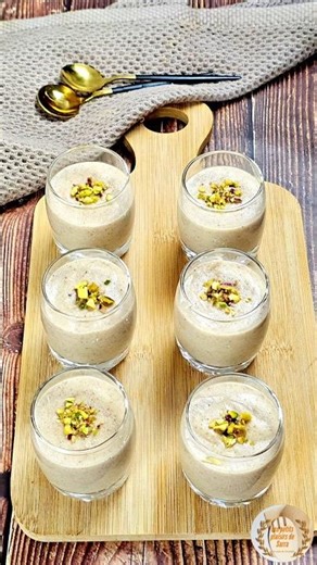 A healthy and delicious almond dessert cream with NO added SUGAR! #healthyfood #easydessert #fyp
