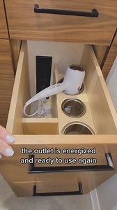 Canada friends! did you know this? When powering vanity drawers, appliance pullouts or anything requiring an AC configuration, we recommend pairing your in-drawer outlet with our Power Off Safety Outlet, which will de-energize the outlet when the drawer is closed, satisfying the CEC for AC outlets within the cabinet. Shoutout to @tgaindesign for this awesome product review! #canada #canadahome #canadaconstruction #canadaDIY #canadaremodel #canadianhome | Docking Drawer | Facebook