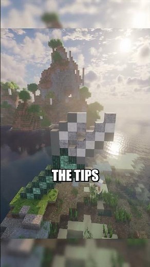 Giant Trident Marker (Decor for Your Guardian Farm) | Minecraft Build #minecraftbeauty