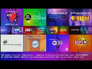 PBS Member Stations Compilation - Complete Production History Logos List (2022 / REMAKE)