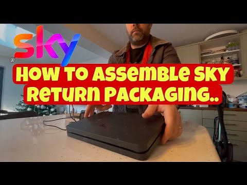 How to assemble the Sky Broadband Router recycle return broadband box packaging