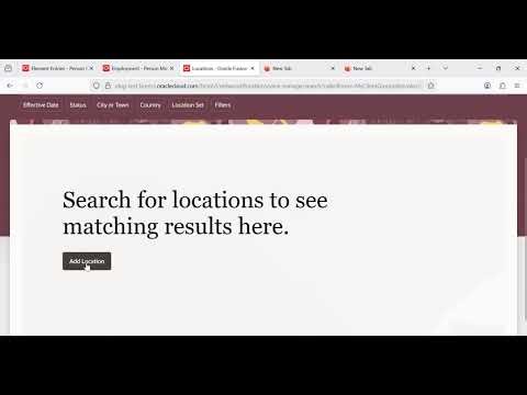 How to create a Location using Redwood in Oracle Fusion Application?