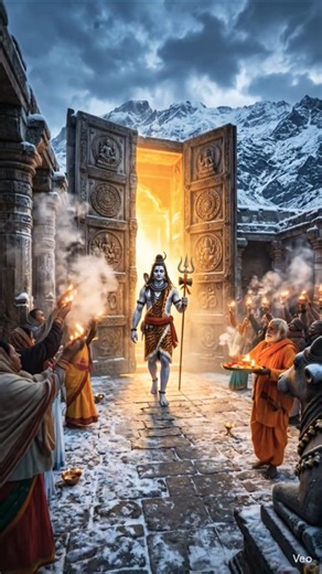 🔱 Lord Shiva Divine Himalayan Journey | Ancient Temple & Sacred Waterfalls | Har Har Mahadev 🔥