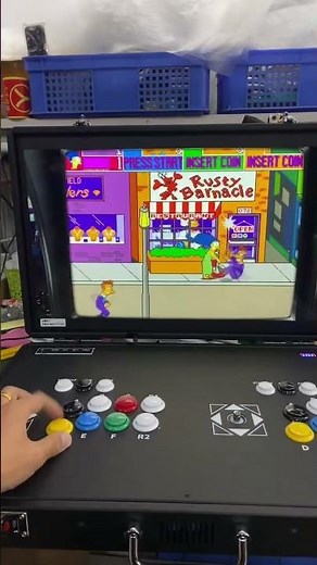 The simpsons 24 inch raspberry pi 5 batocera arcade #arcadegame #batocera #raspberrypi