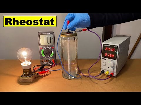 Salt water rheostat demonstration of this interesting device #experiment