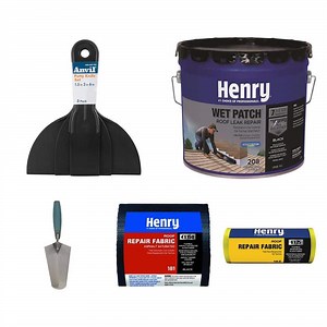 Putty Knife Set, Roof Sealant, 11.2 in. Trowel, Fabric Combo - The Home Depot