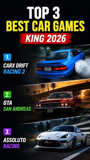 Best Car Games for Android 2026 🔥 | CarX Drift, GTA SA, Assoluto Racing #carxdriftracing2
