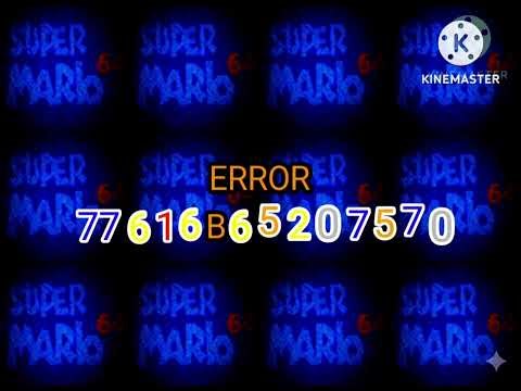 Super mario 64 error screen